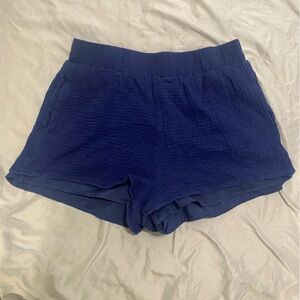 Women's Deep Blue Athletic Shorts